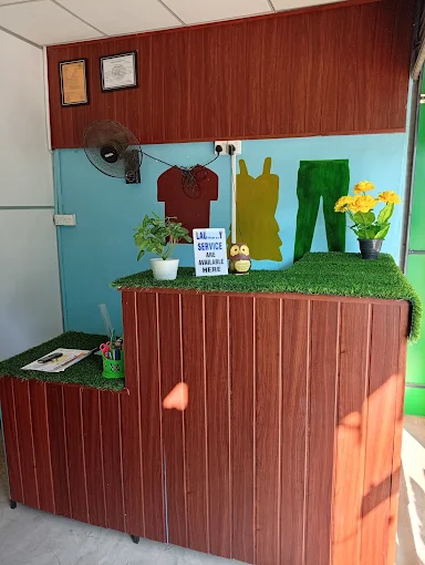 Laundry World reception counter interior